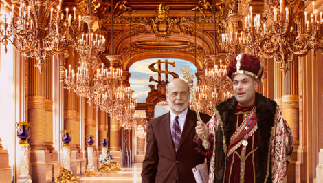 The Fed chief meeting with President Cash
Moneyton III.